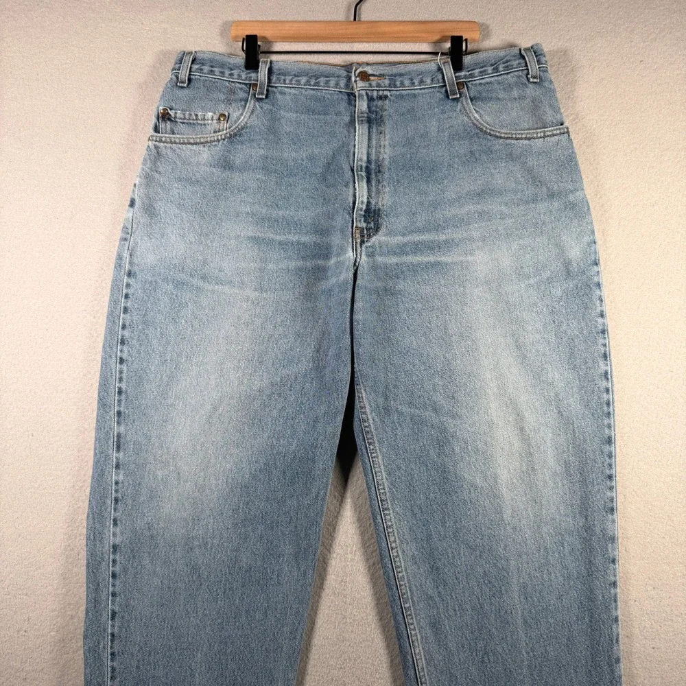 Levis 545 Loose Fit Jeans Mens 42x30 Light Wash Blue Denim 0545-0331 Vintage